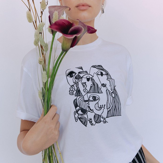 Tanya Printed Organic Cotton T-shirt from Project Três