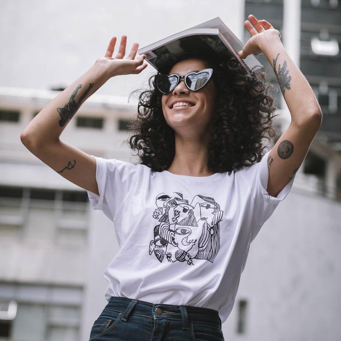 Tanya Printed Organic Cotton T-shirt from Project Três