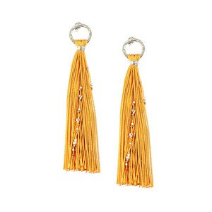 Tassel Earrings Mustard - Handmade - Beautiful & Fairtrade from Quetzal Artisan Tassel Earrings Mustard - Handmade - Beautiful & Fairtrade from Quetzal Artisan