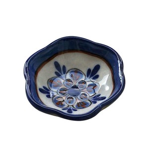 Mug Blue with Small Saucer - Handmade - Lovely and Fairtrade from Quetzal Artisan