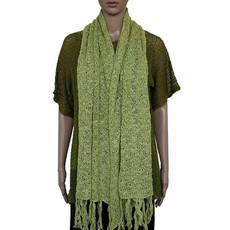 Shawl Spring Green - Bio Pima Cotton - Stylish and Lightweight via Quetzal Artisan