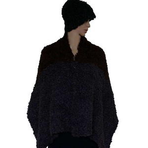 Scarf and Hat Boucle Charcoal - Alpaca Wool - Stylish & Warm from Quetzal Artisan