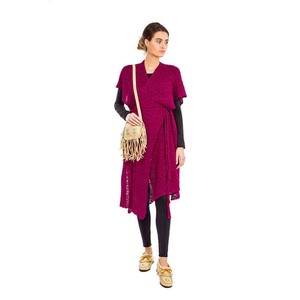 Poncho Tunic Fuchsia - Alpaca Wool - Stylish & Warm from Quetzal Artisan