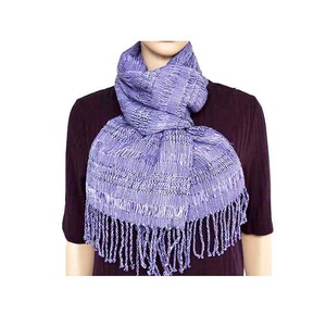 Scarf Lilac - Natural dyes - Handwoven - Ecofriendly & Fair from Quetzal Artisan