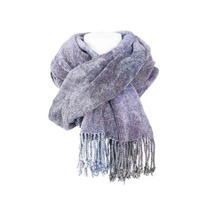 Shawl Lilac Grey - Bamboo Chenille - Fairtrade & Sustainable from Quetzal Artisan