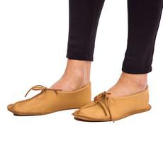 Ballerina Brown Moosehide - Hiawatha Slippers - Soft & Supple via Quetzal Artisan