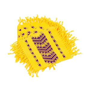Yellow Coasters - Set van 6 - Cotton - Colorful & Fairtrade from Quetzal Artisan