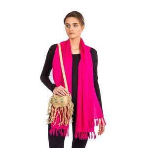 Shawl Pink - Natural Dyes - Beautiful, Ecofriendly & Fair from Quetzal Artisan