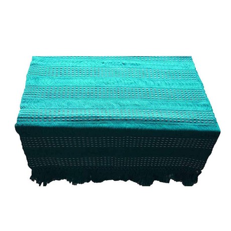 Table Runner Aquamarine - Handwoven - 68" x 17" - Fairtrade from Quetzal Artisan