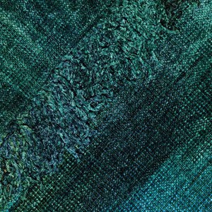 Poncho Green Blue - Organic Bamboo - Beautiful and Fairtrade from Quetzal Artisan