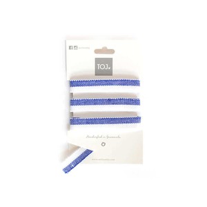 Sandals Blue White - Lace Up - Cotton Straps - Fairtrade from Quetzal Artisan