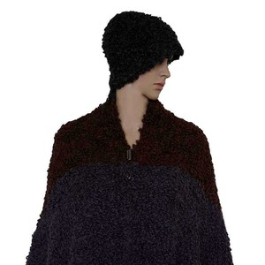 Scarf and Hat Boucle Charcoal - Alpaca Wool - Stylish & Warm from Quetzal Artisan
