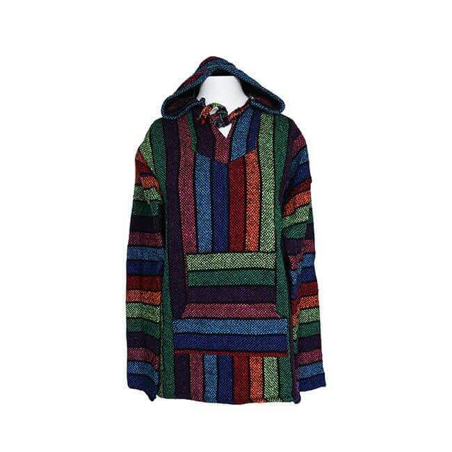 Hoodie Multicolor - One Size - Handmade and Fairtrade from Quetzal Artisan