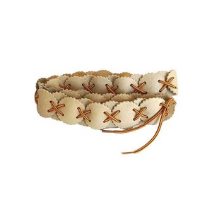 Belt Natural Mooshide - Pretty & Supple - Handmade in Canada from Quetzal Artisan