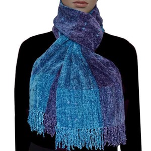 Bamboo Scarf Celestial Blue - Organic Bamboo - Mooi & Fairtrade from Quetzal Artisan