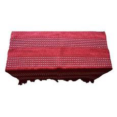 Table Runner Red Cherry - Mayan Design - 68" x 17" - Fair via Quetzal Artisan