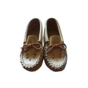Girls Moccasins - Leather Moccasin Shoes with Beads for Toddlers from Quetzal Artisan