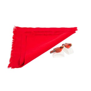Red Robin Napkin Rings - Cotton Napkins - Beautiful & Fair from Quetzal Artisan