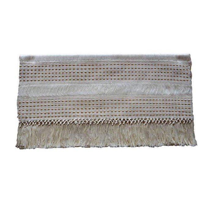 Table Runner Cream - Mayan Design - 68" x 17" - Fair Trade from Quetzal Artisan