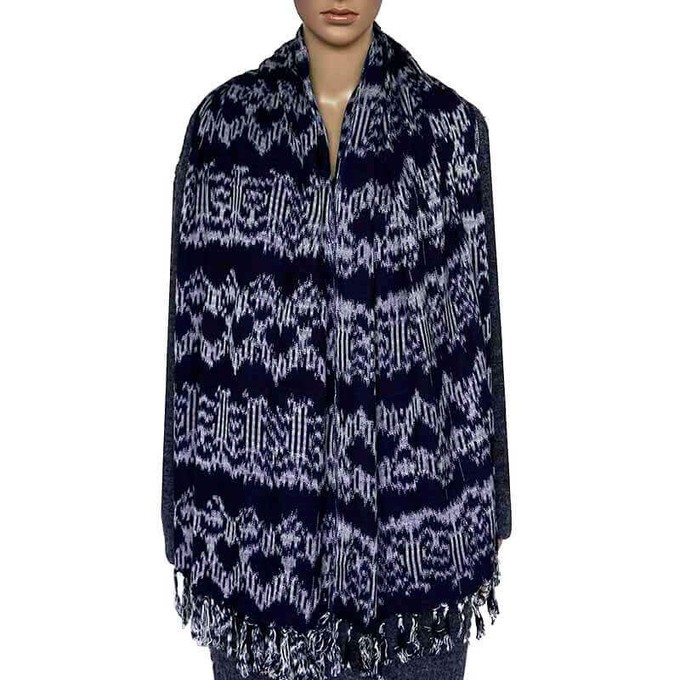 Shawl Indigo Forest - Natural Dyes - Ecofriendly & Fairtrade from Quetzal Artisan