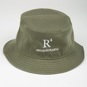 RECYCLED PLASTIC BUCKET HAT KHAKI from R4 Clothing