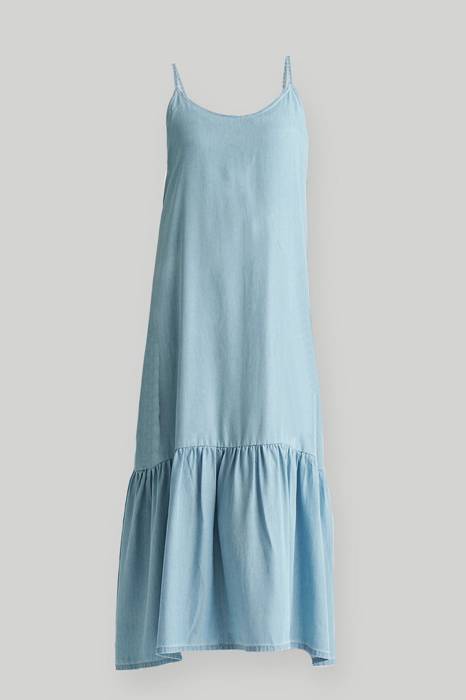 Flowy Maxi Dress in Blue Denim from Reistor