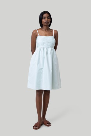 Ruched Strappy Dress in Mint from Reistor