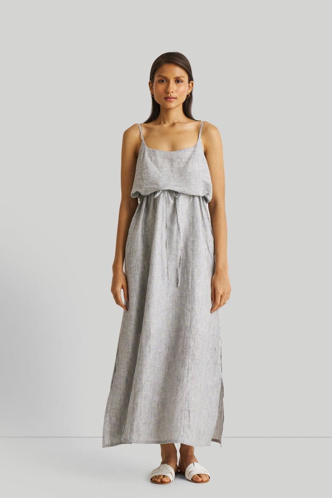 Strappy Pin Striped Maxi Dress from Reistor