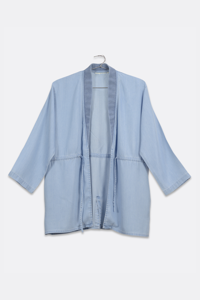 Travel Light Denim Jacket in Ocean Blue from Reistor
