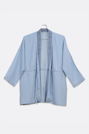 Travel Light Denim Jacket in Ocean Blue from Reistor