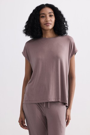 Relaxed Tee Set in Dusty Rose from Reistor