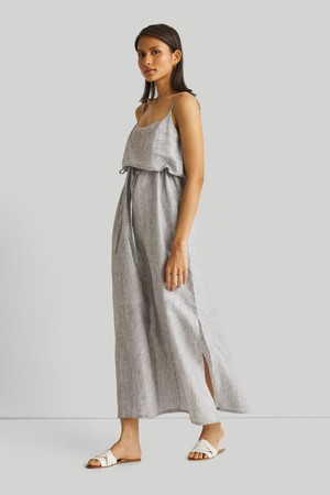 Strappy Pin Striped Maxi Dress from Reistor