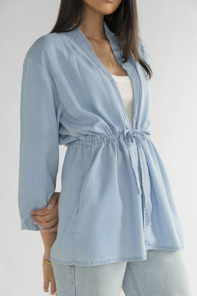 Travel Light Denim Jacket in Ocean Blue from Reistor