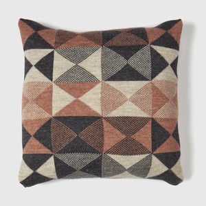 Patchwork Cushion | Plaster + Charcoal Grey from ROVE