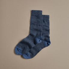 Fine Merino Wool Socks - Blue via ROVE