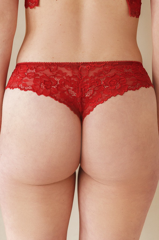 Mid Waist Slip - Willow Red from Savara Intimates