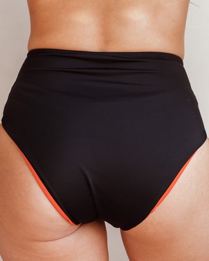 SAMPLE Bikini Bottom - Jasmine Black/Orange from Savara Intimates
