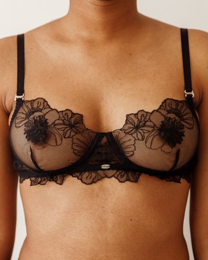 Outlined Bra - Juniper Black from Savara Intimates