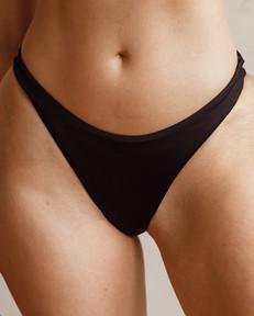 Bikini Bottom - Lovelli Black/Orange via Savara Intimates