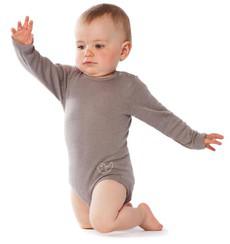 Living Crafts Wol/zijden romper ronde hals via Schaapskleren
