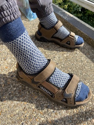 Hirsch Natur Wollen sokken dunner from Schaapskleren