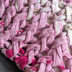 Chunky knit cushion covers, 18x18in 46x46cm, ethically handmade in Bangladesh from Shakti.ism