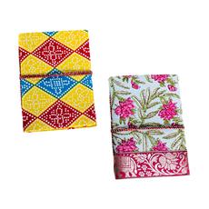 Eco Friendly Cotton Fabric Journals (5 x 7 in), Fair Trade Stationery Ethically Handmade in India via Shakti.ism