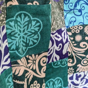 Colourful Sari Patchwork Tote Bags, Fair Trade Market Weekender Bag in Shades of Blue from Shakti.ism