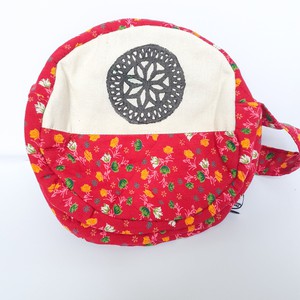 Round sari shoulder bag from Shakti.ism