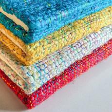 Handwoven Textured Hardcover Notebook – A5 Eco-Friendly Journal Fair Trade via Shakti.ism