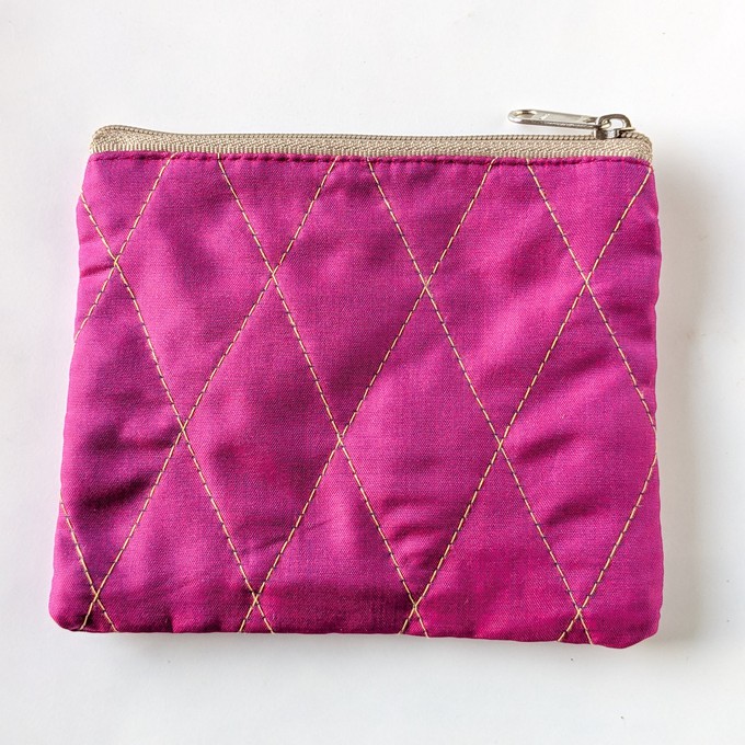 Upcycled Sari Coin Purses: Fair Trade Colourful Quilted Pouches from Shakti.ism