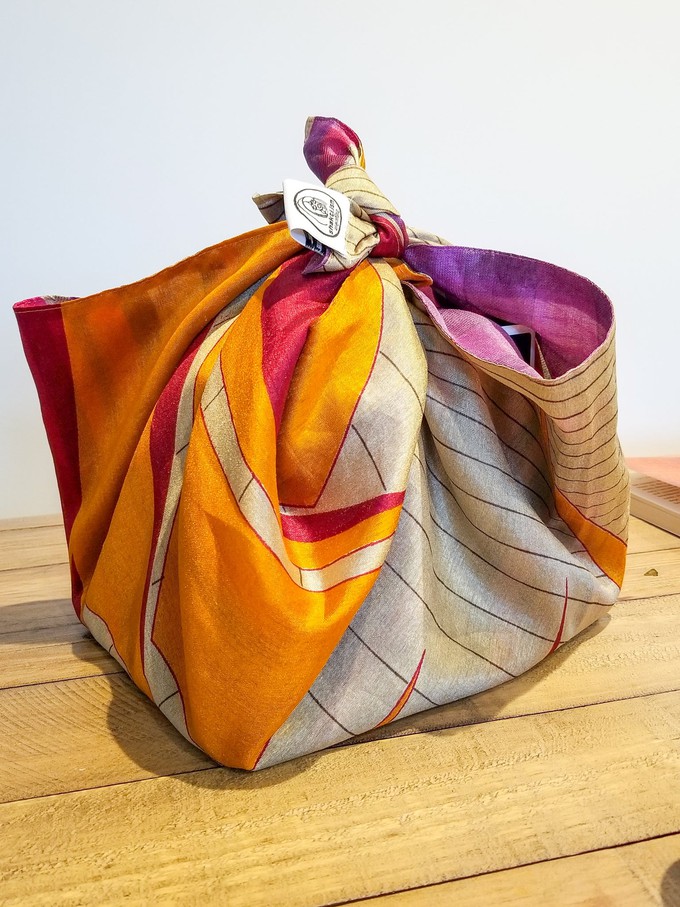 Reusable sari gift wrap bundles (M, L, or XL) from Shakti.ism