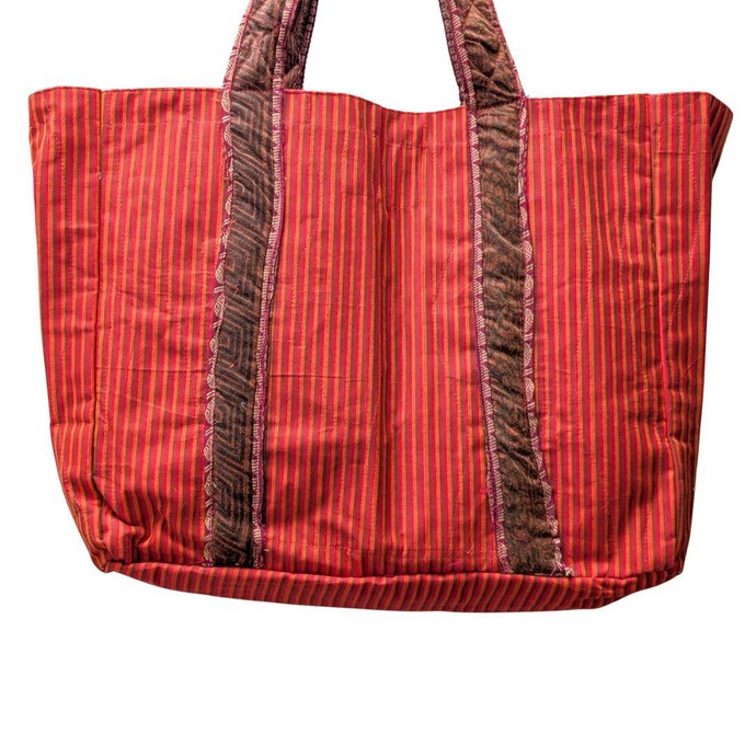 Large sari market tote bags from Shakti.ism