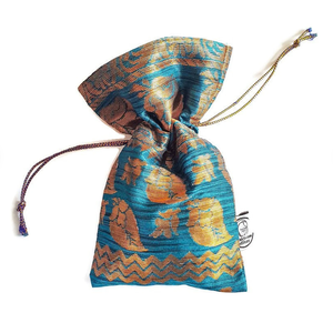 Sari gift bags with drawstring from Shakti.ism